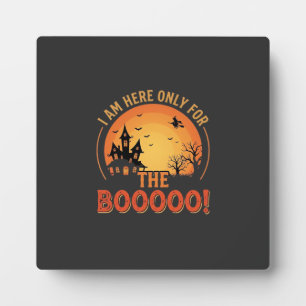 Plaque Photo Sorcière d'Halloween Maison Hantée Boo Design_1