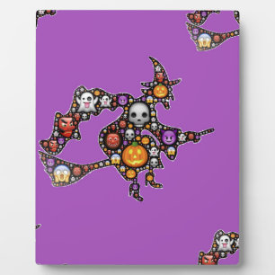 Plaque Photo sorcière émoji