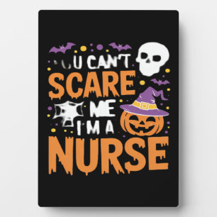 Plaque Photo Sorcière Halloween infirmière drôle de nursing T-S