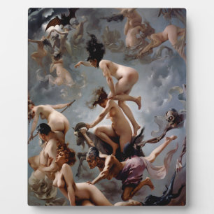 Plaque Photo Sorcières au Sabbat - Luis Ricardo Falero