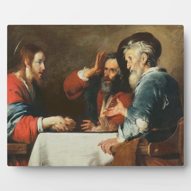 Plaque Photo Souper à Emmaus (huile sur toile) 2 (Devant)