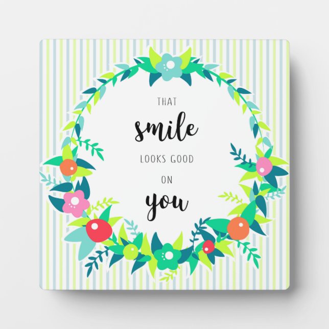 Plaque Photo Sourire (Devant)