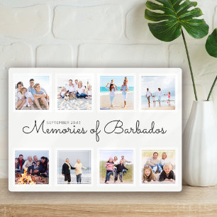 Plaque Photo Souvenir de collage de photos de vacances