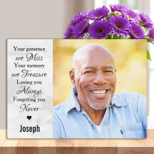 Plaque Photo Souvenir de marbre moderne Keepsaké