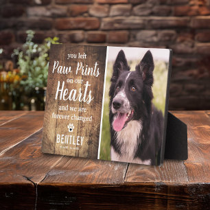 Plaque Photo Souvenir de photo de mémorial d'animal de compagni