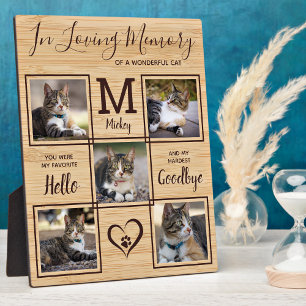 Plaque Photo Souvenir Personnalisé de Mémoire pour Animal de Co