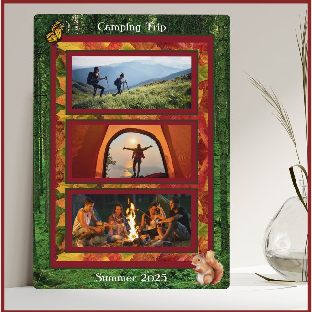 Plaque Photo Souvenirs de camping chères garde-photos (Cherished Camping Memories Photo Keepsake)