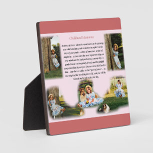 Plaque Photo Souvenirs d'enfance Inspiration