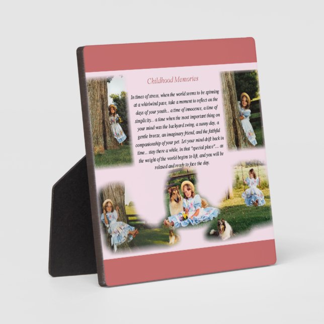 Plaque Photo Souvenirs d'enfance Inspiration (Recto)