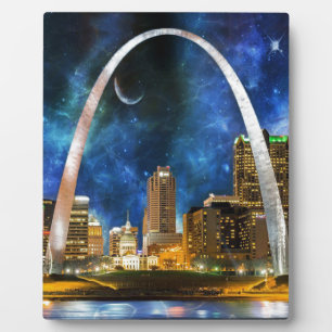 Plaque Photo Spacey St. Louis Skyline