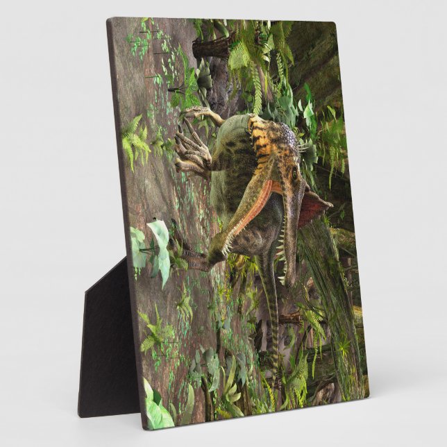 Plaque Photo Spinosaure dinosaure (Côté)