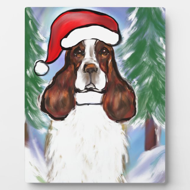 PLAQUE PHOTO SPRINGER SPANIEL ANGLAIS (Devant)