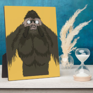 Plaque Photo Squatchin' Watchin' Bigfoot Love