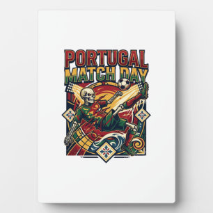 Plaque Photo Squelette de jour de match au Portugal Nations Str