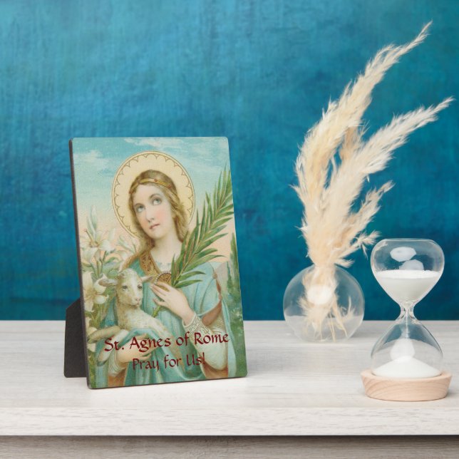 Plaque Photo St. Agnes de Rome (MH 01) 5"x7" (Côté)