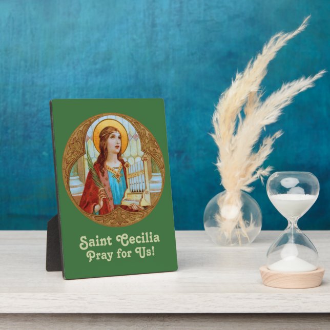 Plaque Photo St. Cecilia de Rome (BK 003) 5"x7" (Côté)