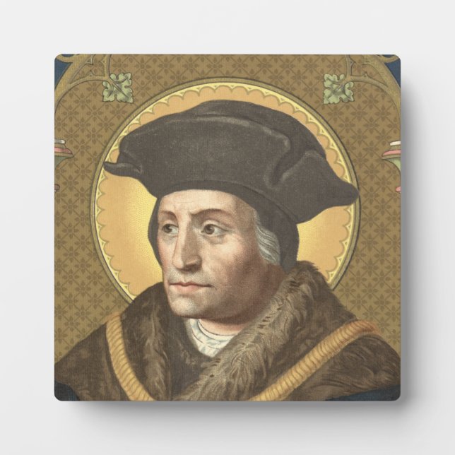 Plaque Photo St. Thomas More (SAU 026) Carré (Devant)