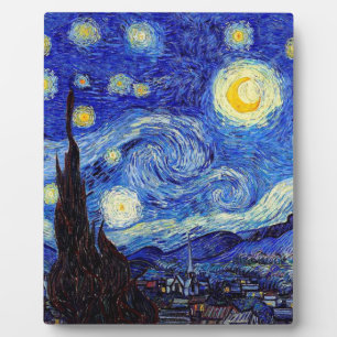 Plaque Photo Starry Night Inspiré Van Gogh Classic Produits