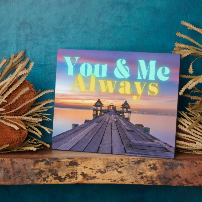 Plaque Photo Station d'accueil de l'île romantique toujours Tab (Côté)