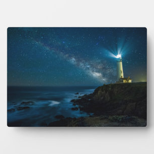 Plaque Photo Station Luminaire De Pigeon Point, Ca