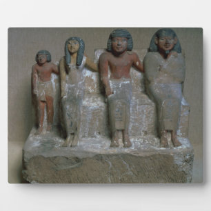 Plaque Photo Statut d'un groupe familial (pigment sur craie)