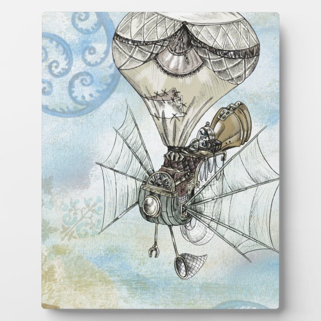 Plaque Photo steampunk balloon (Devant)
