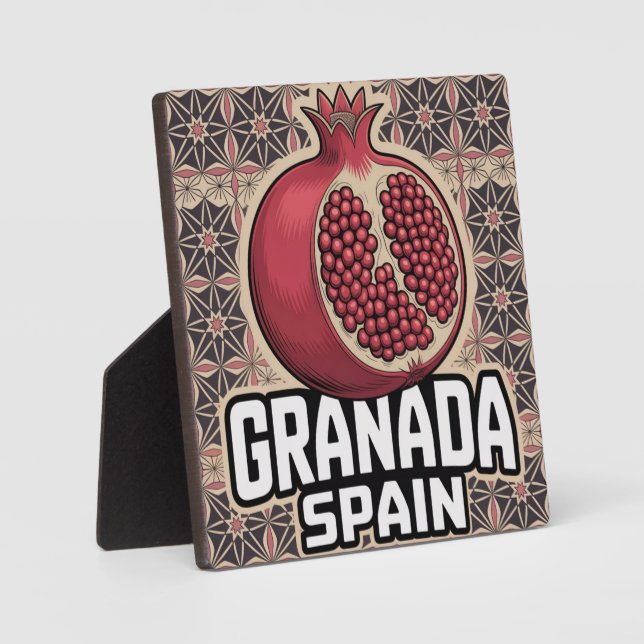 Plaque Photo Sticker Grenade Espagne grenade (Recto)
