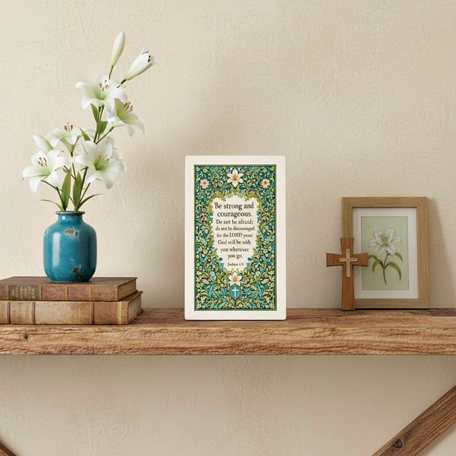 Plaque Photo style floral et écriture de William Morris (Créateur téléchargé)