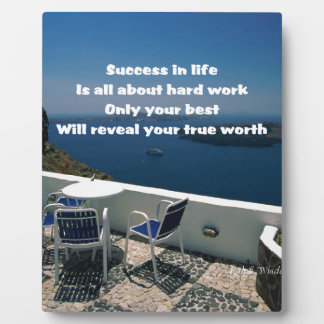 Plaque Photo succès dans la vie