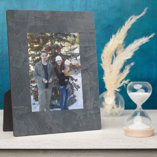 Plaque Photo Suede gris