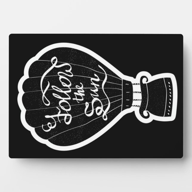 Plaque Photo Suivez Le Soleil (Devant)