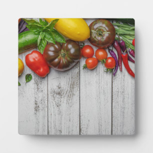 Plaque Photo Summer Vegetable Harvest Border