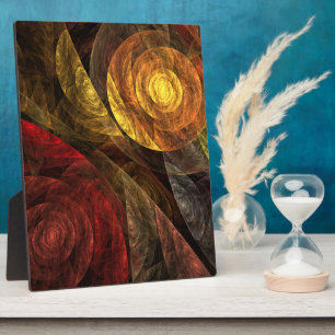 Plaque Photo Sun Flower Floral Moderne Art Motif Abstrait