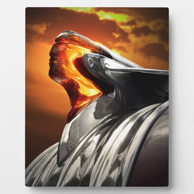 Plaque Photo Sunset Chef Pontiac Chieftain Classic Car (Devant)