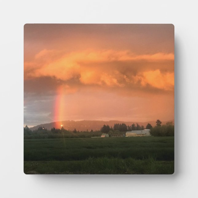 Plaque Photo Sunset Rainbow (Devant)