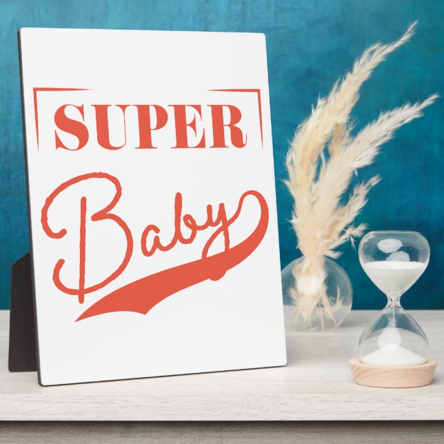 Plaque Photo Super bébé (Côté)