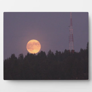 Plaque Photo Super Lune d'août sur Paradise Ridge