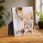 Plaque Photo Superbe Grand-mère depuis 20XX Simple Photo Élégan<br><div class="desc">Ce design simple et moderne est composé d'une typographie serif et cursive et d'ajouter une photo personnalisée</div>