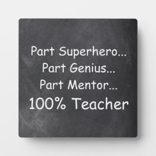 Plaque Photo Superhero Genius Mentor Enseignant Idée cadeau
