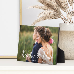 Plaque Photo Superposition chic   Photo Mariage personnalisée