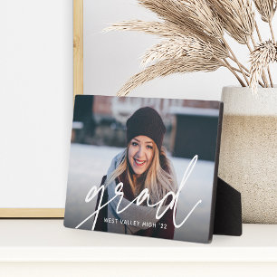 Plaque Photo Superposition de script Grad Photo de graduation