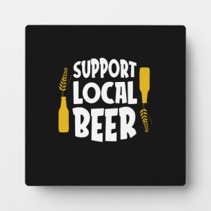 Plaque Photo Support de la bière locale