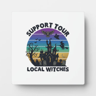 Plaque Photo Support Tour Local Witches Halloween Haunted House