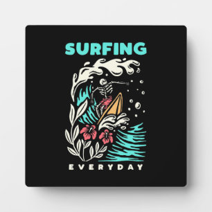 Plaque Photo Surf tous les jours
