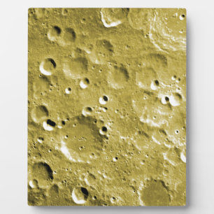 Plaque Photo Surface de la lune