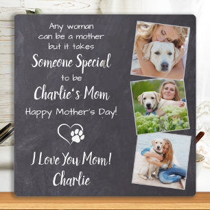 Plaque Photo Sweet Dog Mom Personnalisé Animaux de compagnie Ph