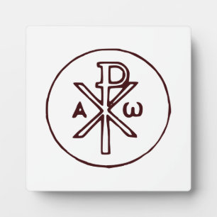 Plaque Photo Symbole Christogram Chi-Rho