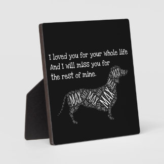 Plaque Photo Symbole commémoratif de chien - Chien personnalisé