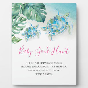 Plaque Photo SYMBOLE DE JEUX DE Baby shower DE LA Tortue de Mer