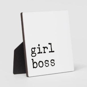 Plaque Photo Symbole du bureau Motivational Boss Girl